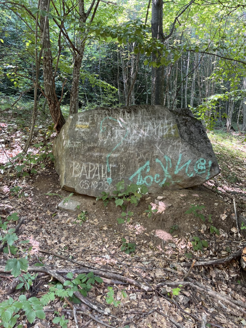 Камінь з написами