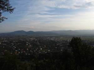 панорама міста Надвірна з г.Городище
